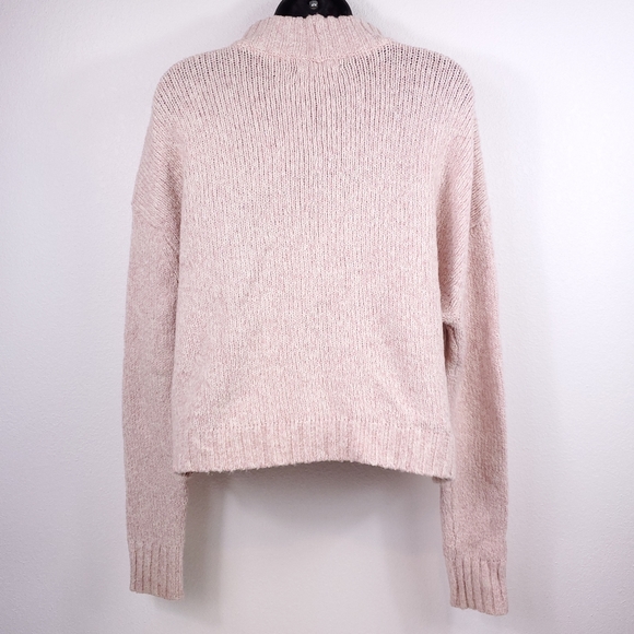 American Eagle Outfitters Pink Cotton Turtleneck Sweater - Picture 5 of 7